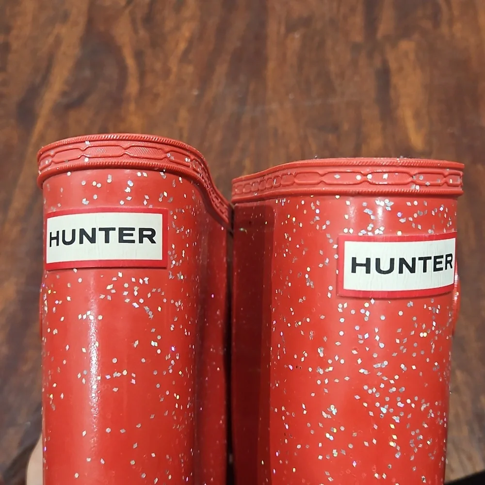 Big Kids Original Giant Glitter Rain Boots size 3